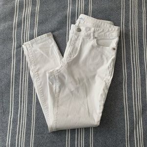 White LOFT skinny jeans